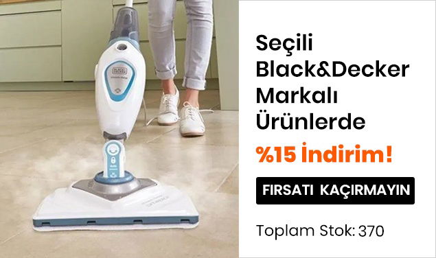 Seçili Black&Decker Markalı Ürünlerde %15'e Varan İndirim