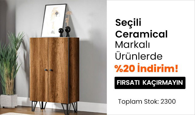 Seçili Ceramical Markalı Ürünlerde %20 İndirim