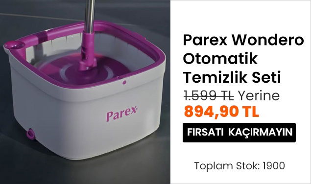 Parex Wondero Otomatik Temizlik Seti 1.599 TL Yerine 894,90 TL