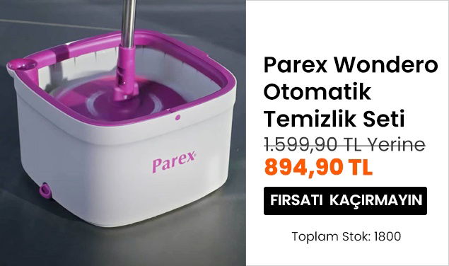 Parex Wondero Otomatik Temizlik Seti 1599,90 TL Yerine 894,90 TL