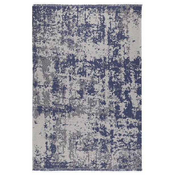  Koza Halı Casa Cotton Kilim - Lacivert - 75x150 cm