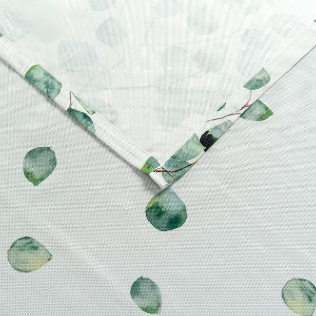  Cynthia Spring Baskılı Dilimli Masa Örtüsü - Yeşil - 160x220 cm