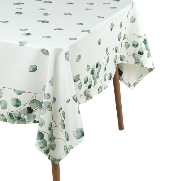  Cynthia Spring Baskılı Masa Örtüsü (Yeşil) - 140x180 cm