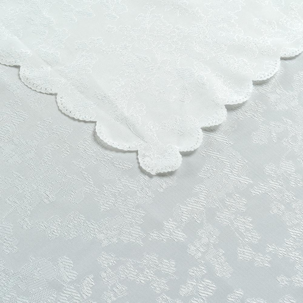  Cynthia Palesa Dertsiz Dilimli Masa Örtüsü (Beyaz) - 150x200 cm