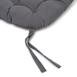  Iris Home Sandalye Minderi Oval 43x43 cm - Antrasit