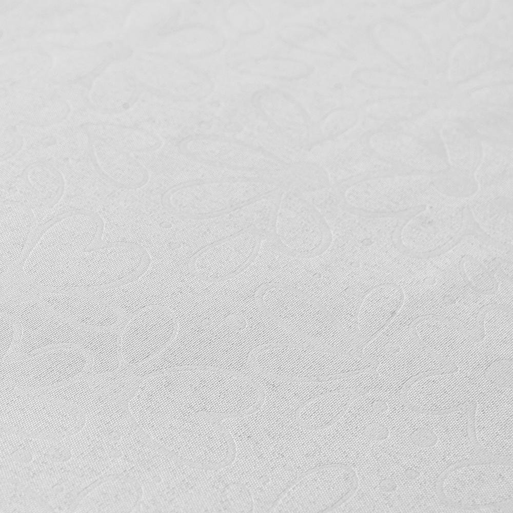  Tropik Home Gofre Embossed Masa Örtüsü - 150x150 cm - Beyaz