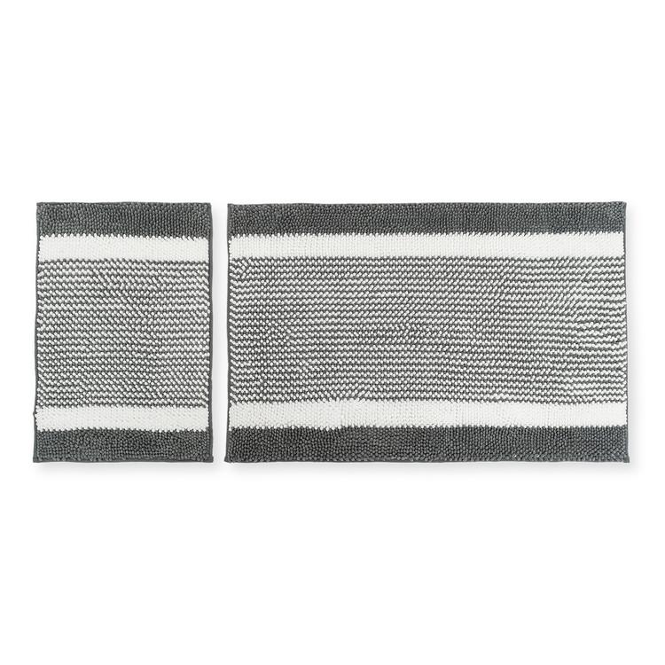  Giz Home Hugo 2'li Klozet Takımı - 60x90+40x60 cm -  Gri
