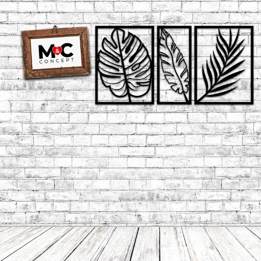  M&C Concept 3 Yaprak Metal Duvar Panosu