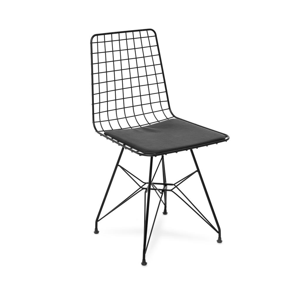  Akın Lüx Modern Metal Ayaklı Masa Sandalye Takımı - Beyaz