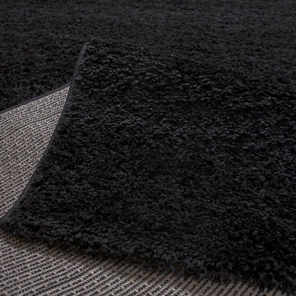  Payidar Shaggy Halı - Siyah - 80x150 cm