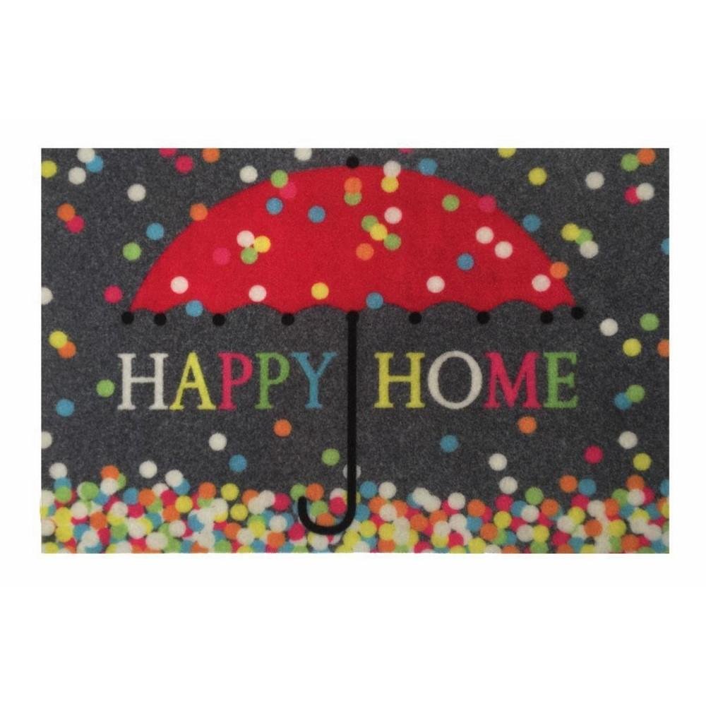  Giz Home Magic Renkli Şemsiye Kapı Paspası 40x60 cm  - Renkli