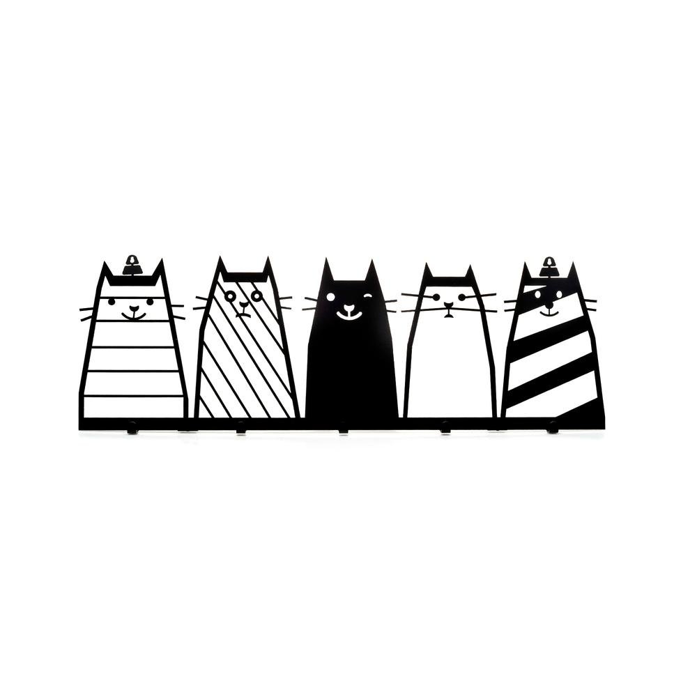  M&C Concept Cats Metal Dekoratif Askılık - Siyah
