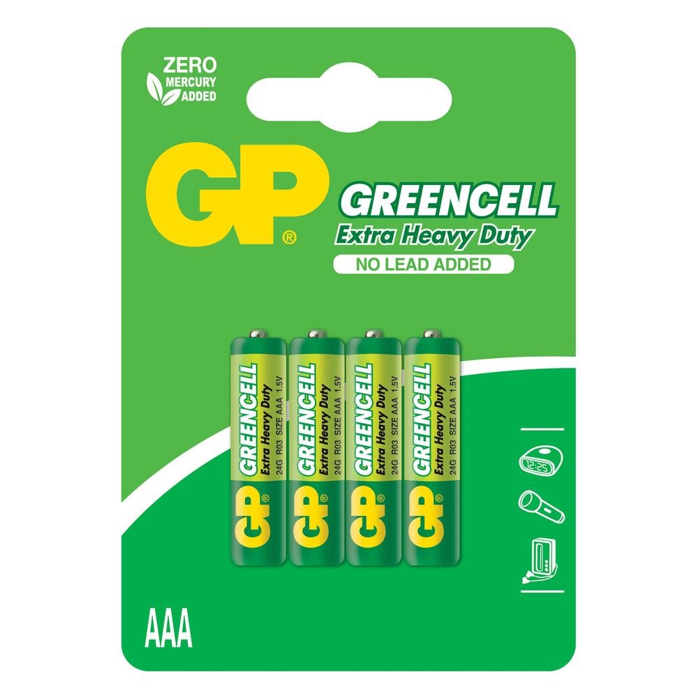  GP Greencell 1.5 Volt R03/1212/AAA İnce Pil - 4'lü