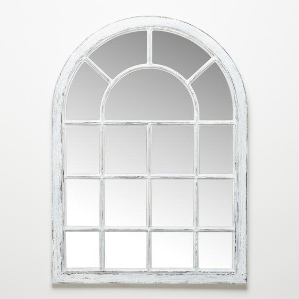  Q-Art Ahşap Pencere Ayna - Beyaz