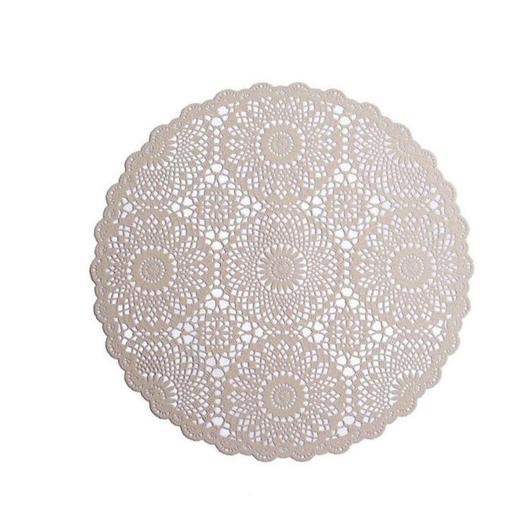  Naturalove Dantel Desen Amerikan Servis - Krem/28 cm