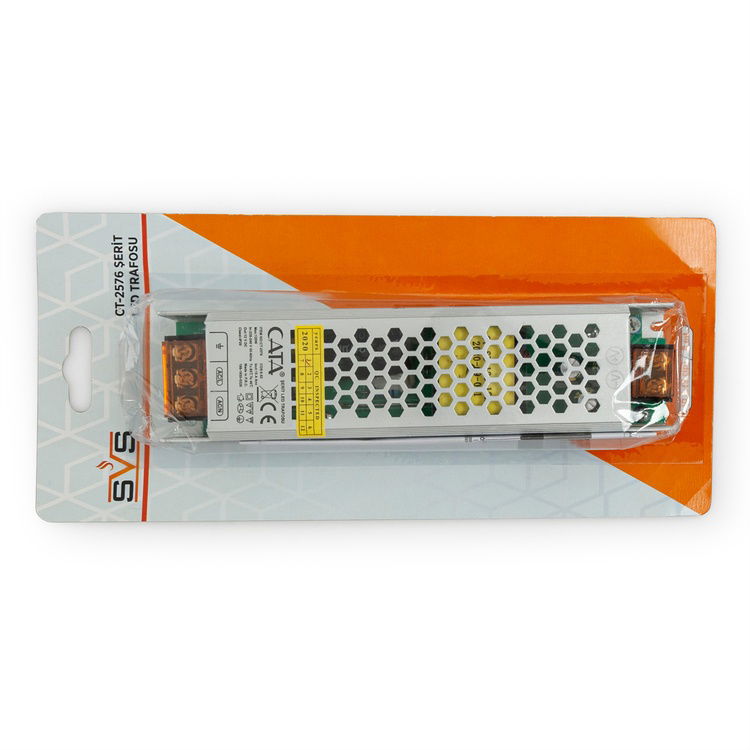  SVS 10 Amper Şerit Led Trafosu ( 120W ) (Slim Model) 15M'ye Kadar