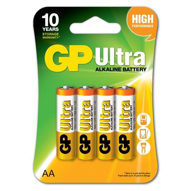  GP Batteries Ultra Alkalin AA Boy 4'lü Kalem Pil - 1.5 V