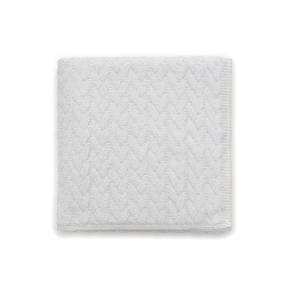  Maisonette Kilyos Lale Banyo Havlusu (Beyaz) - 76x147 cm
