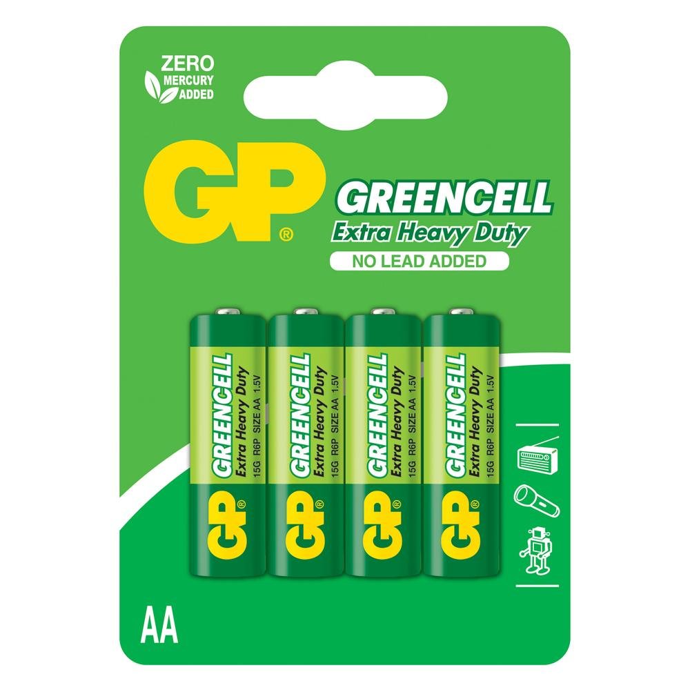  GP Batteries Greencell R6P AA Kalem Pil - 1.5 V 4'lü Kart