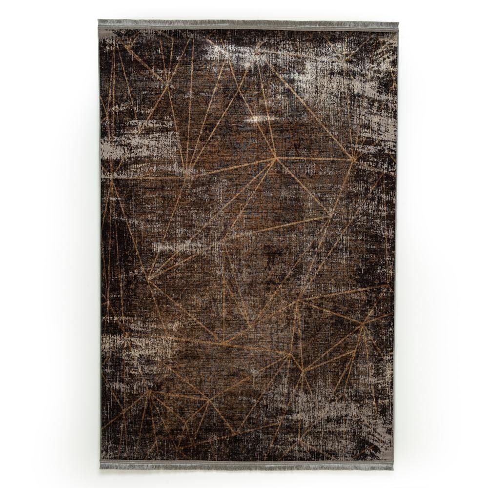  Giz Home Velvet Halı (Haki) - 160x230 cm