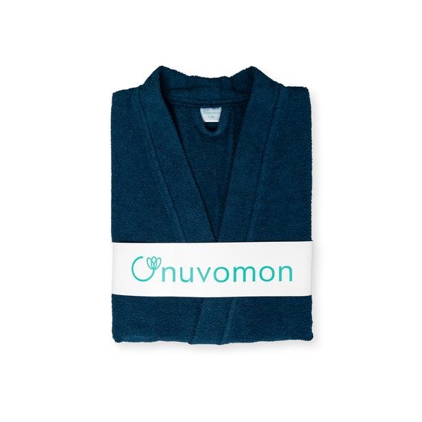  Nuvomon Plain Erkek Kimono Bornoz - Petrol Mavisi - S/M