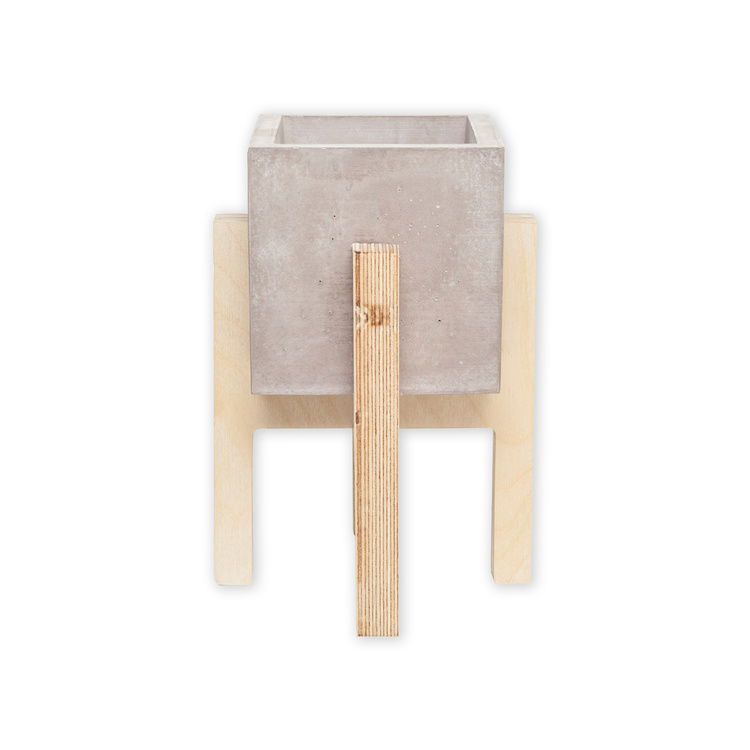  Womo Design Ahşap Ayaklı Beton Saksı
