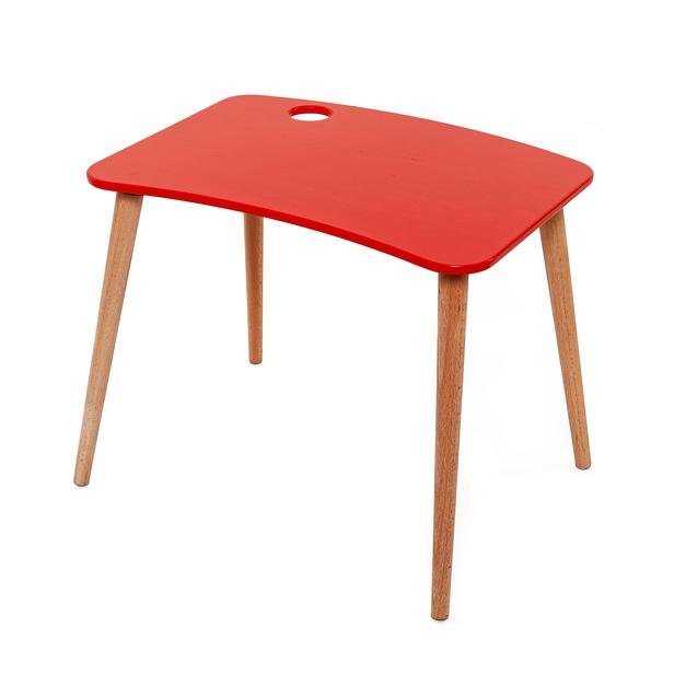  Just Home Damla Montessori Çoçuk Çalışma Masası Takımı - Kırmızı