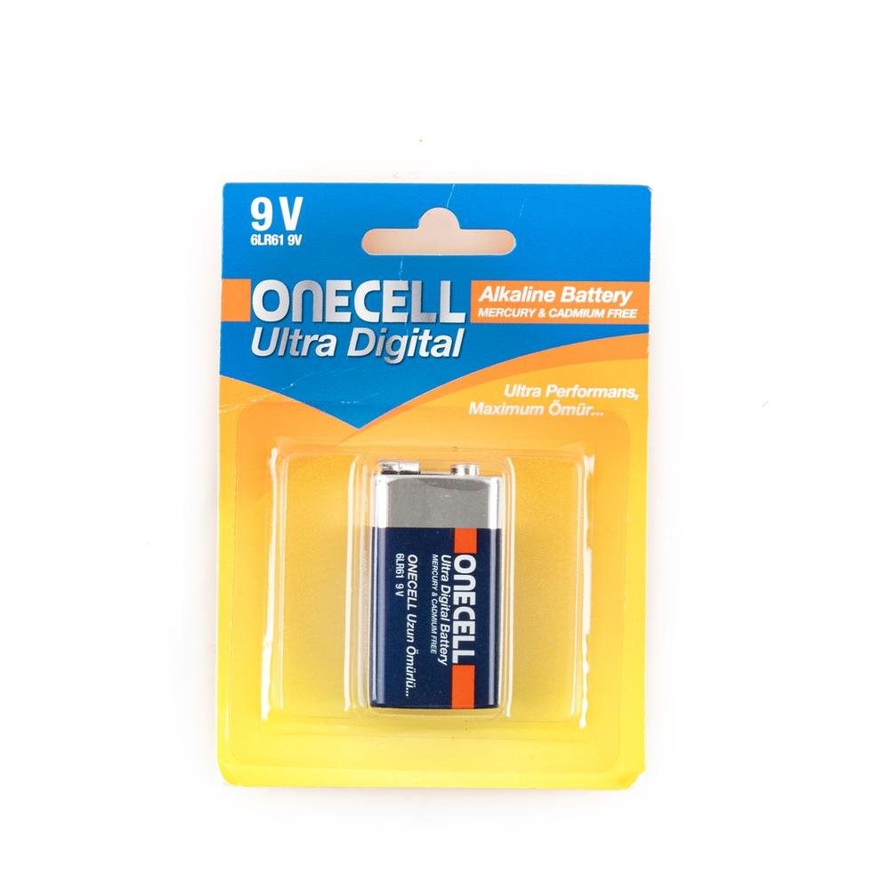  Onecell Ultra Premium Alkalin Tekli Pil 9V