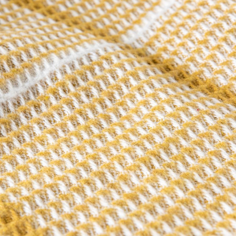  Buca Yün Skoç Çift Kişilik Battaniye - Sarı - 180x220 cm