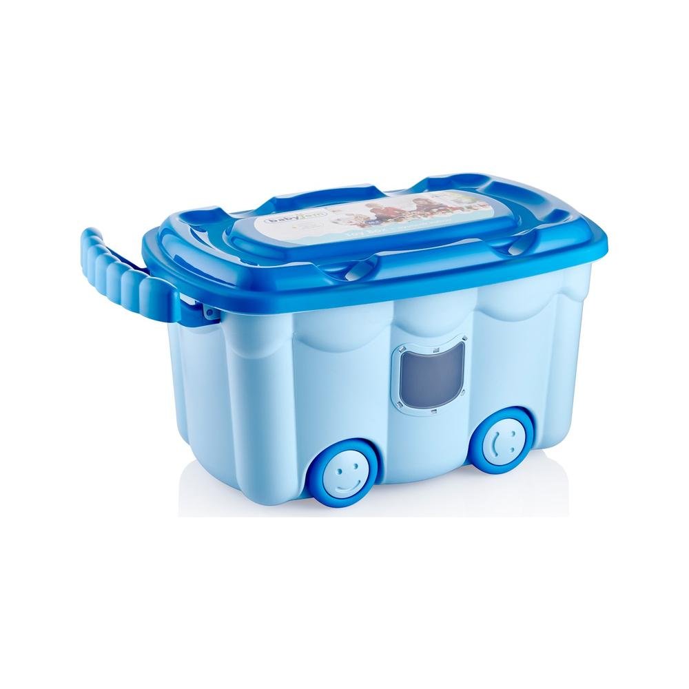  Babyjem Tekerlekli Oyuncak Kutusu - Mavi