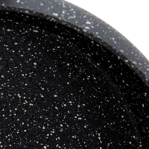  Essenso 7 Parça Ezme Granit Tencere Seti - Siyah