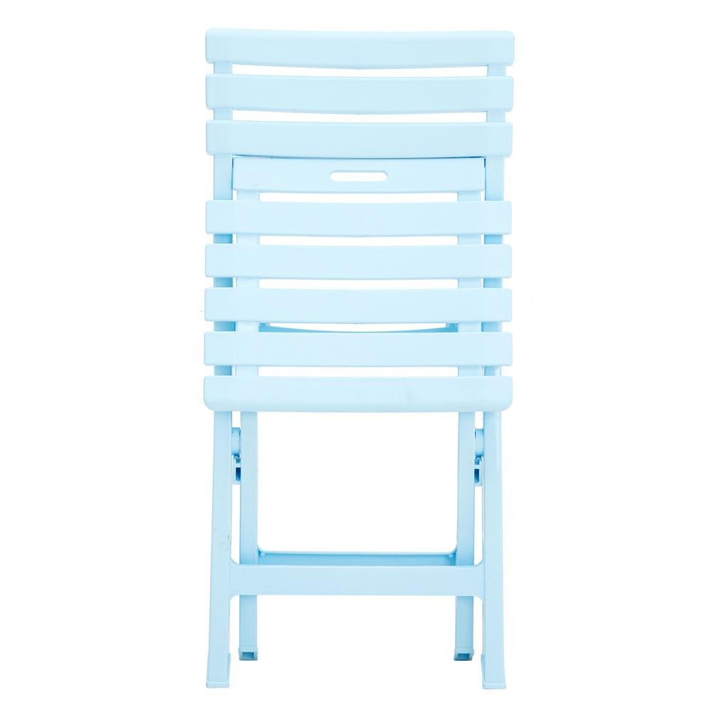  Saban Katlanır İç ve Dış Mekan Çok Amaçlı Sandalye - Açık Mavi