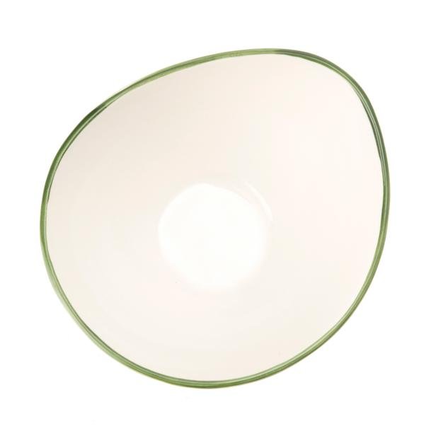  Tulu Porselen Pol15 Kase - Yeşil/15 cm