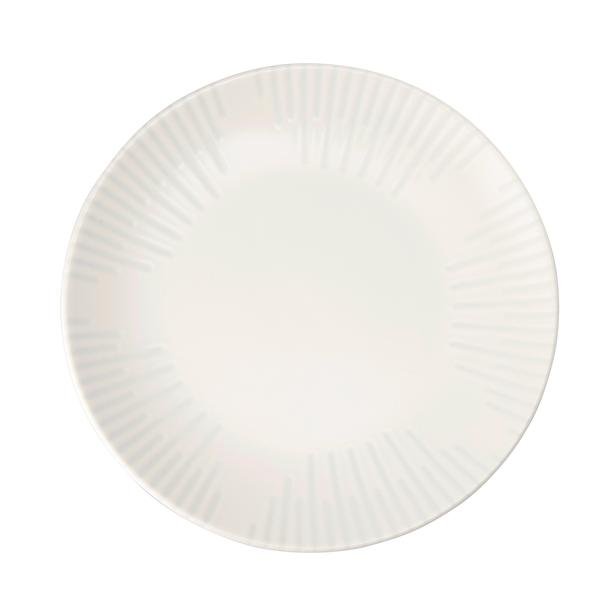  Tulu Porselen Servis Tabağı - Mat Beyaz - 24 cm