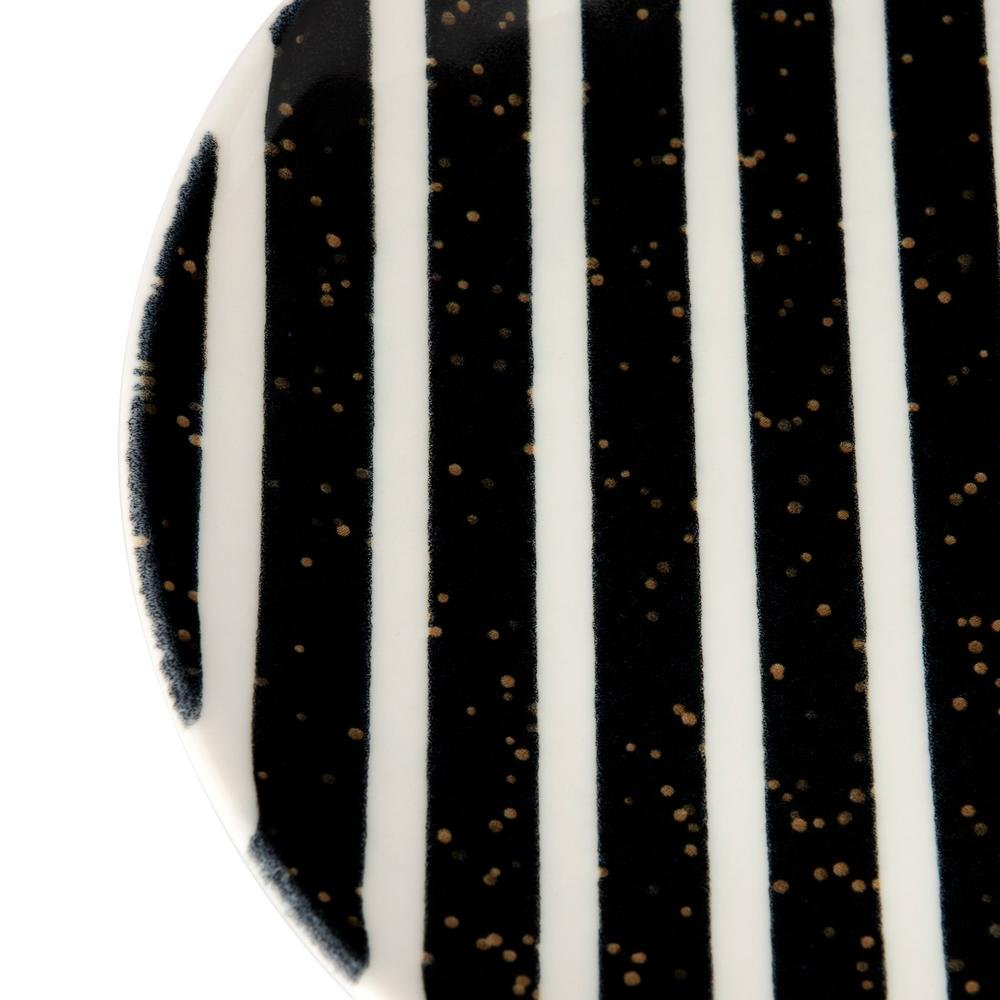  Tulu Porselen Black Line Servis Tabağı - 24 cm