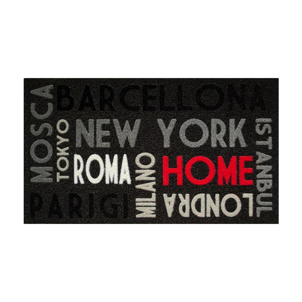  Giz Home İtalyan Kokardo Şehir Kapı Önü Paspası - 40x68 cm
