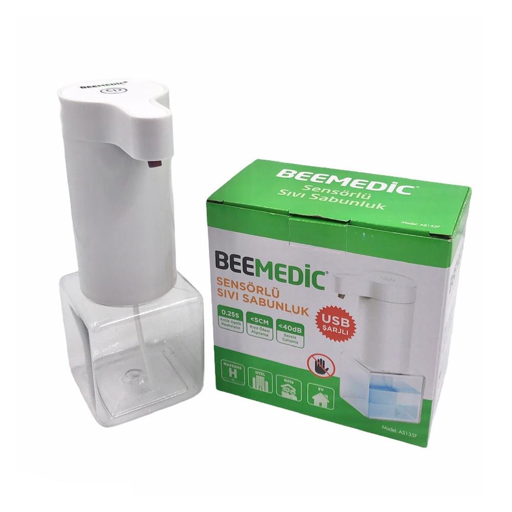  Beemedic Sensörlü Usb Şarjlı Sıvı Sabunluk