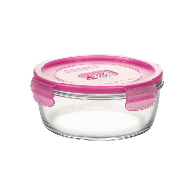  Luminarc Pure Box Yuvarlak Saklama Kabı - Pembe - 420 ml