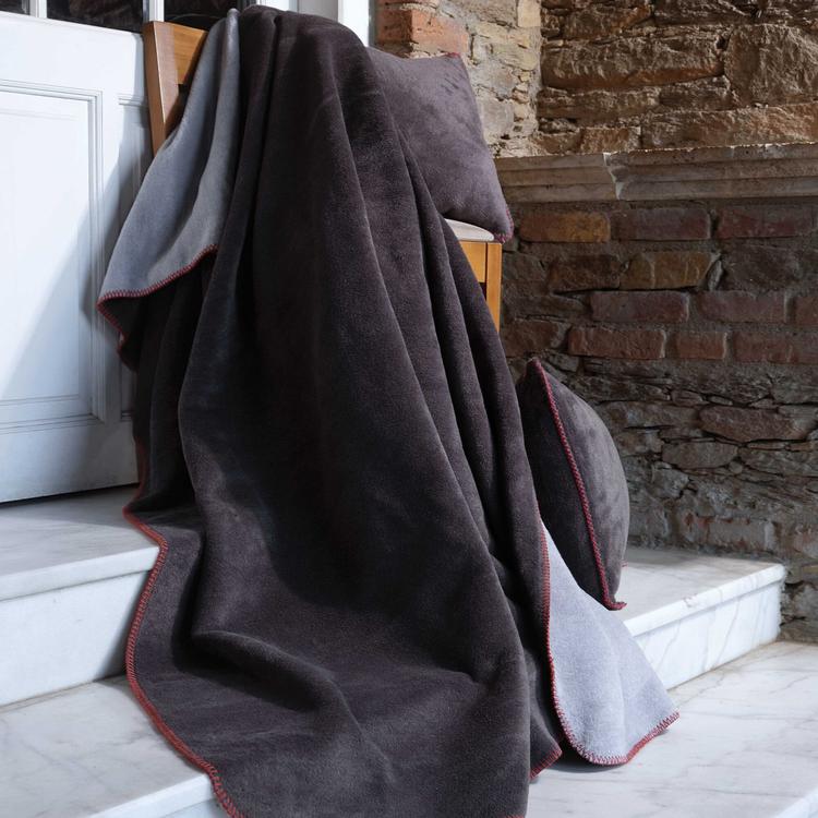  Nuvomon 578-562 Çift Taraflı Pamuklu Tek Kişilik Battaniye 150x200 cm