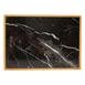  Bambum Marbella Mermer Desenli Tepsi - Siyah/40 cm