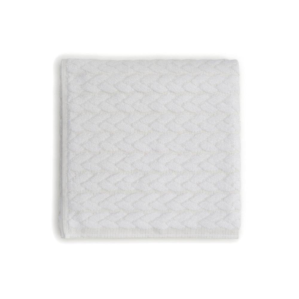  Maisonette Kilyos Lale Banyo Havlusu (Beyaz) - 76x147 cm