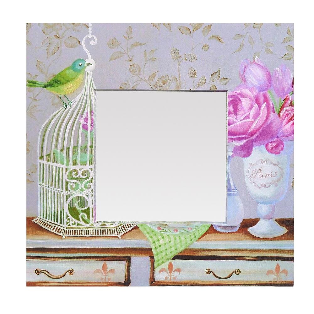  Giz Home Kuş Kafesi Kanvas Ayna