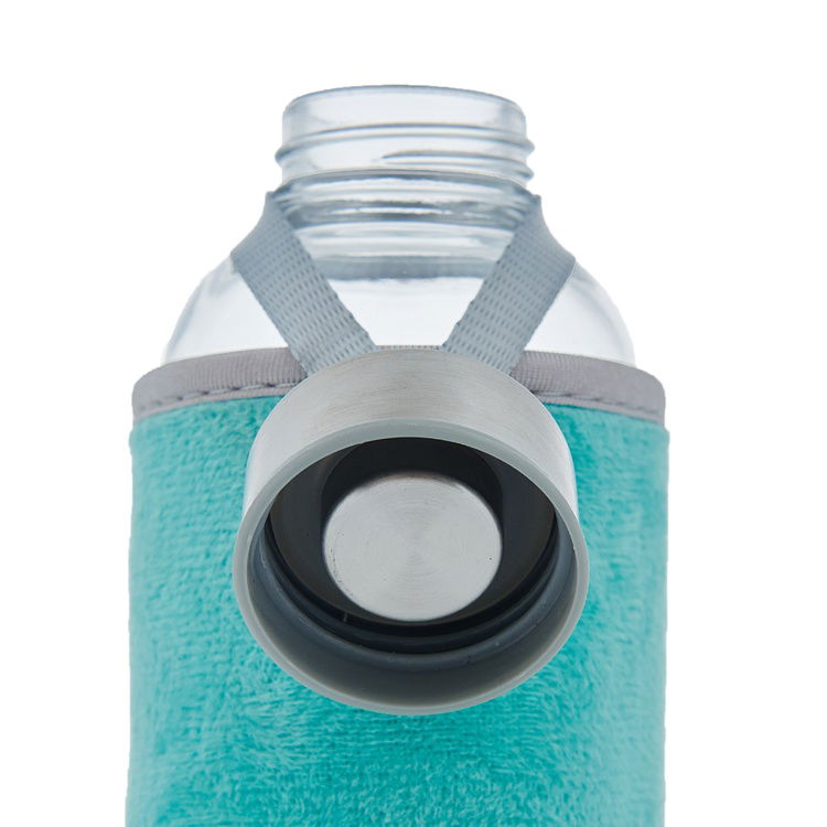  Tohana Peluşlu Cam Matara - Asorti - 600 ml