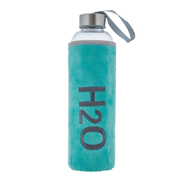  Tohana Peluşlu Cam Matara - Asorti - 600 ml