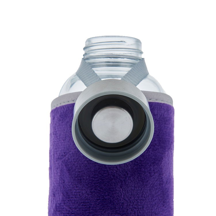  Tohana Peluşlu Cam Matara - Asorti - 600 ml