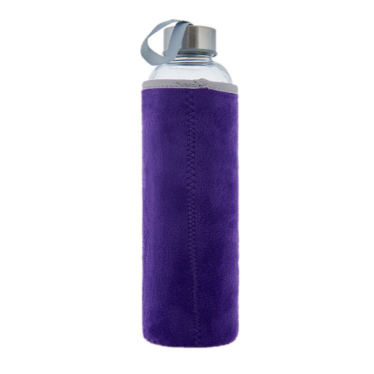  Tohana Peluşlu Cam Matara - Asorti - 600 ml