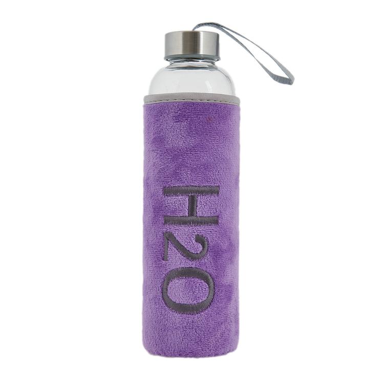  Tohana Peluşlu Cam Matara - Asorti - 600 ml