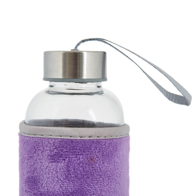  Tohana Peluşlu Cam Matara - Asorti - 600 ml