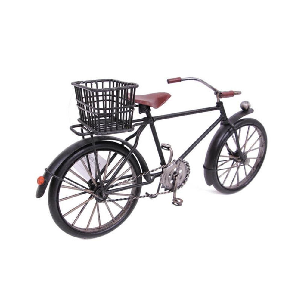  MNK Home 1510E-5343 Dekoratif Metal Bisiklet Sepetli
