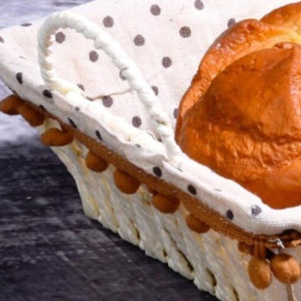  Kosova Hasır Kare Ekmek Sepeti - 25,5 cm